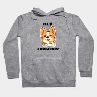 Hey Corgeous - Corgi Pun Hoodie